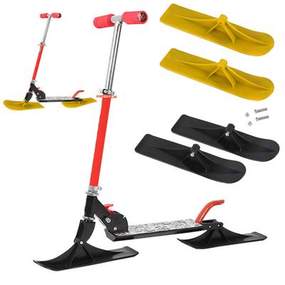Skiing Sled Board Multifunctional Easy To Install Toboggan Replacement Snowmobile Attachment Ski Board for Beginner Children