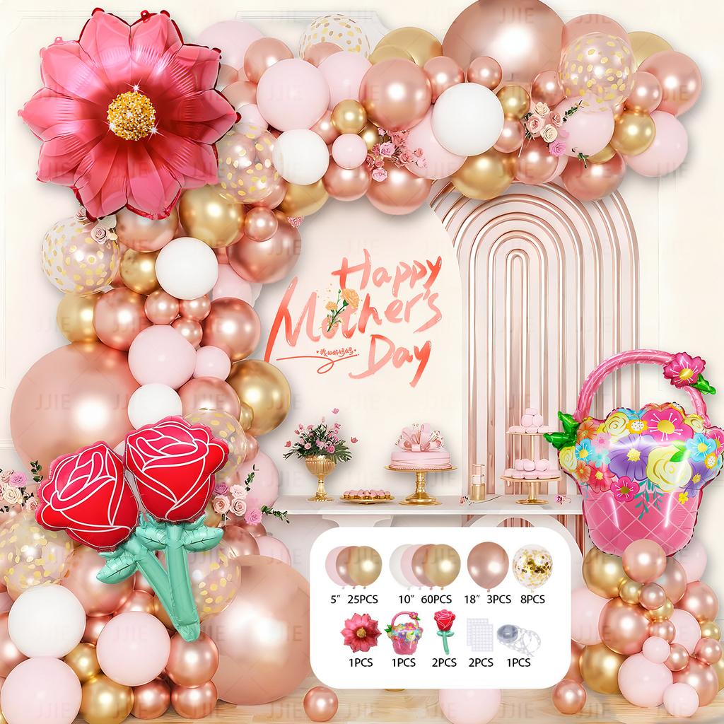 Mother'S Day Balloon Set Holiday Decoration Arrangement Prop Arch New Party