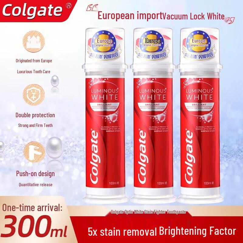Colgate Dazzling White Stain Removal Upright Whitening Toothpaste