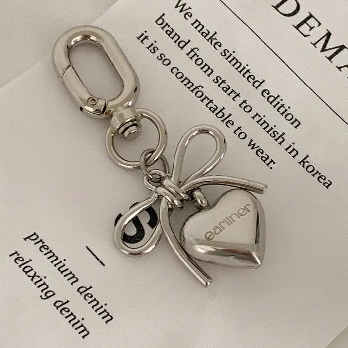 [handmade] ribbon heart keyring (2type)
