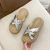 Cool Slippers Female Summer Wear 2025 New Fairy Style with Skirt Platform Beach Sandals Fashion One-word Drag