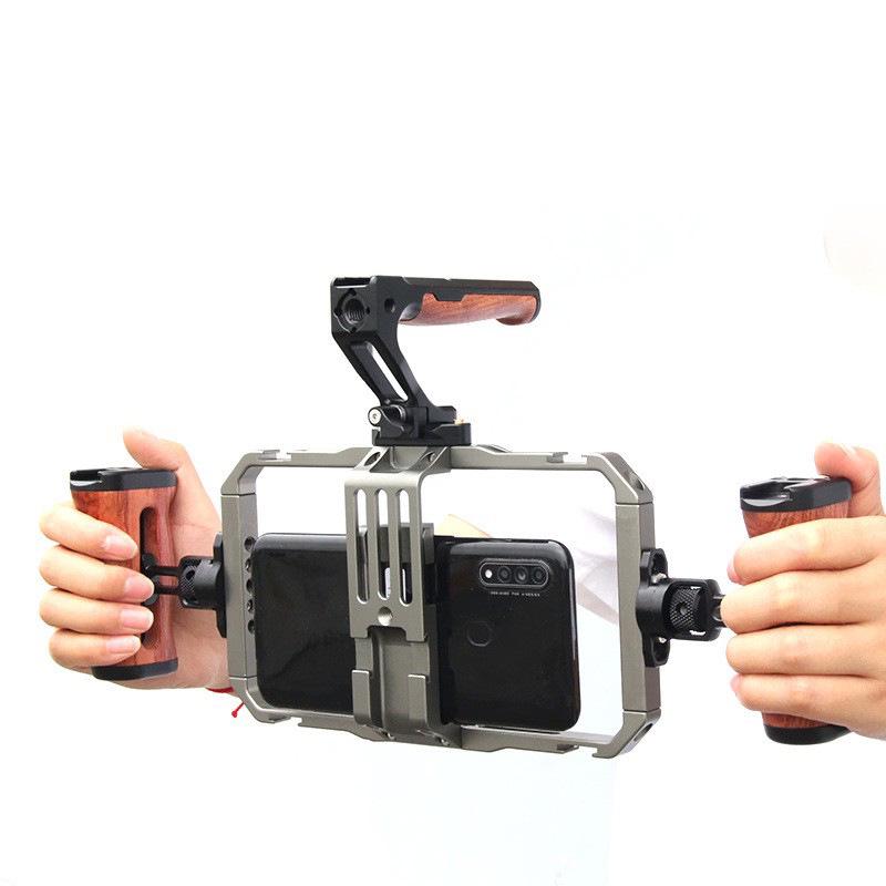 

Универсальный стабилизирующий каркас для мобильного телефона для влогинга, прямых трансляций и фотографии