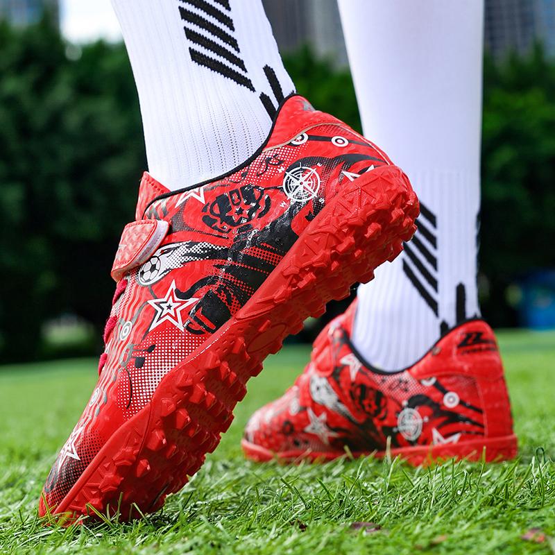 Children Soccer Shoes Society Sports Kids Football Field Boots Futsal Fast Indoor Sneaker Original Ankle Cleats Football Boot