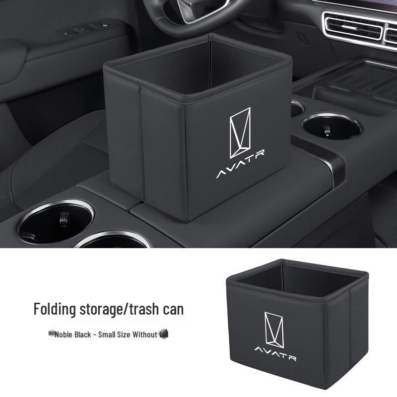 Avatr Car Storage Box: Multi-functional Folding Trash Can for Models 06/07/12/11.