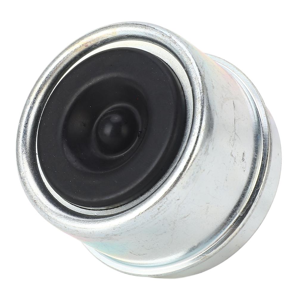 4pcs 1.98in Trailer Bearing Dust Cap Trailer Axle Oil Cap with Rubber Plugs for 2000 to 3500 Lbs Trailer Wheel Hubs