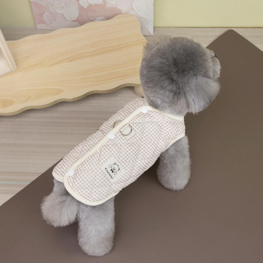 Pet Dog and Cat Clothes Teddy Bichon Schnauzer Small Dog Thickened Anti-shedding Vest