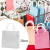 25 Pieces Clear Gift Bags Party Favor Wrap Reusable Supplies Tote for Shower Father's Day