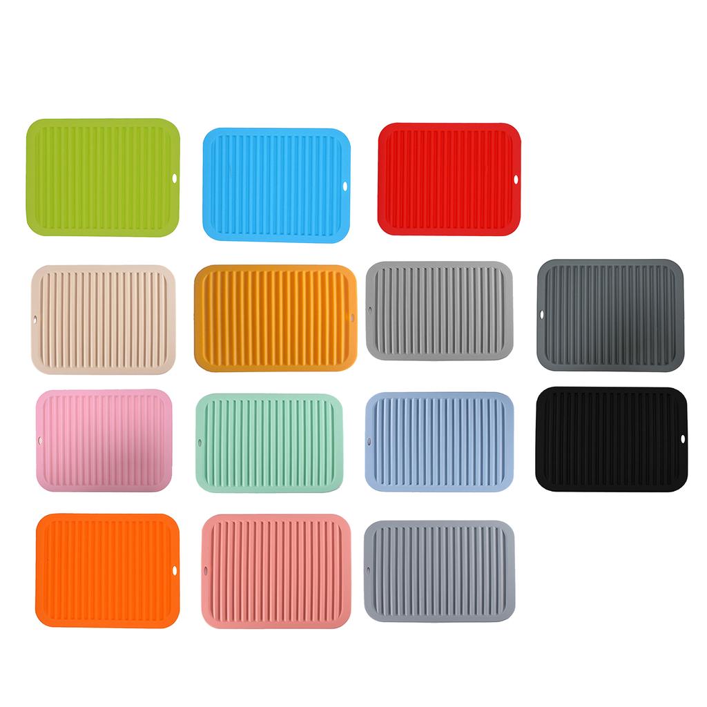 Multifunctional Silicone Heat Insulation Placemat Silicone Table Mat Non Slip Large Coaster for Kitchen Dining Table