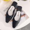 Fashion Women Half Slipper - Low-Heeled Square Toe Party Shoes Sandals