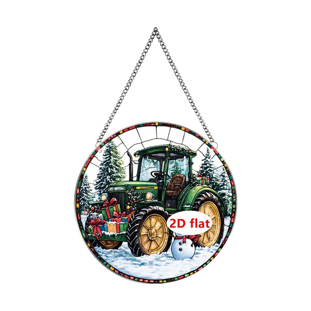 Wieniec z kwiatów Płaski akrylowy wisiorek 2D na drzwi i okno ogrodowe, Rekwizyt do dekoracji świątecznych