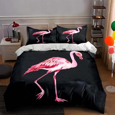 Pink Flamingo Design Bedding Duvet Cover Sets Duvet Covers Pillowcases Gifts (1 * Duvet Cover 2 * Pillowcases, Without Duvet Insert)