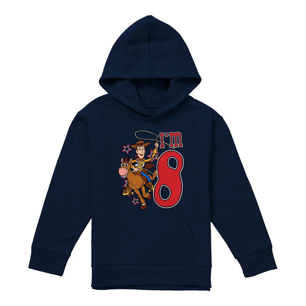 Toy Story Childrens/Kids IÂ´m 8 Woody Birthday Pullover Hoodie