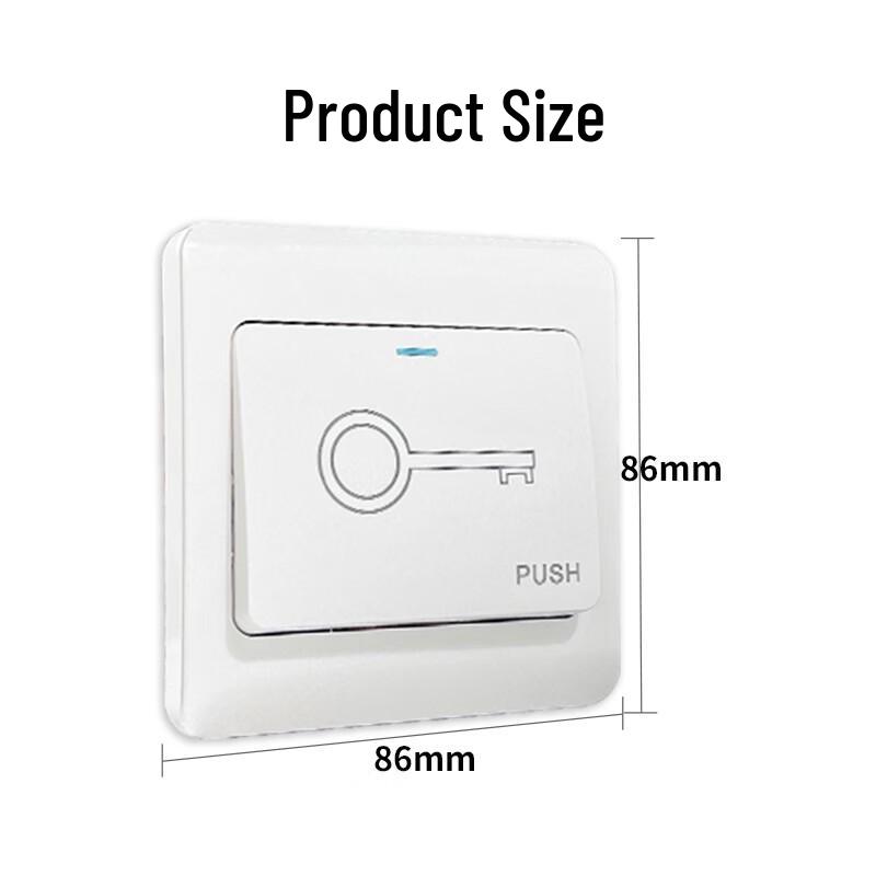 Realand K5-2 Access Control Exit Button (2-pack) CN Plug (adapter Included)