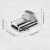 Magnetic Charging Adapter Type C To 3 Pin Secure Connection LED Indicator 3 Color Variants Portable Keyring Accessory