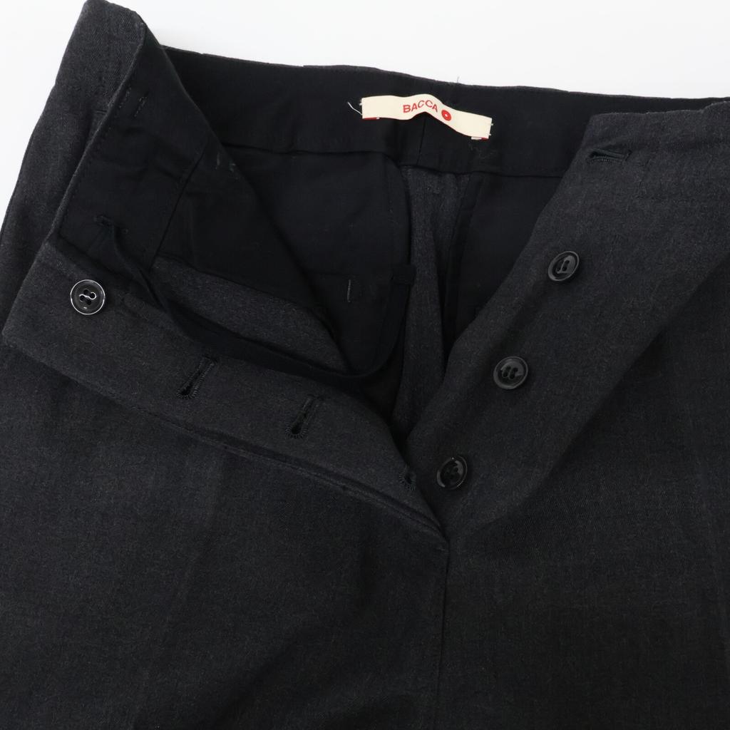 BACCA Charcoal wool rayon twill trousers Bottoms 36 charcoalUsed
