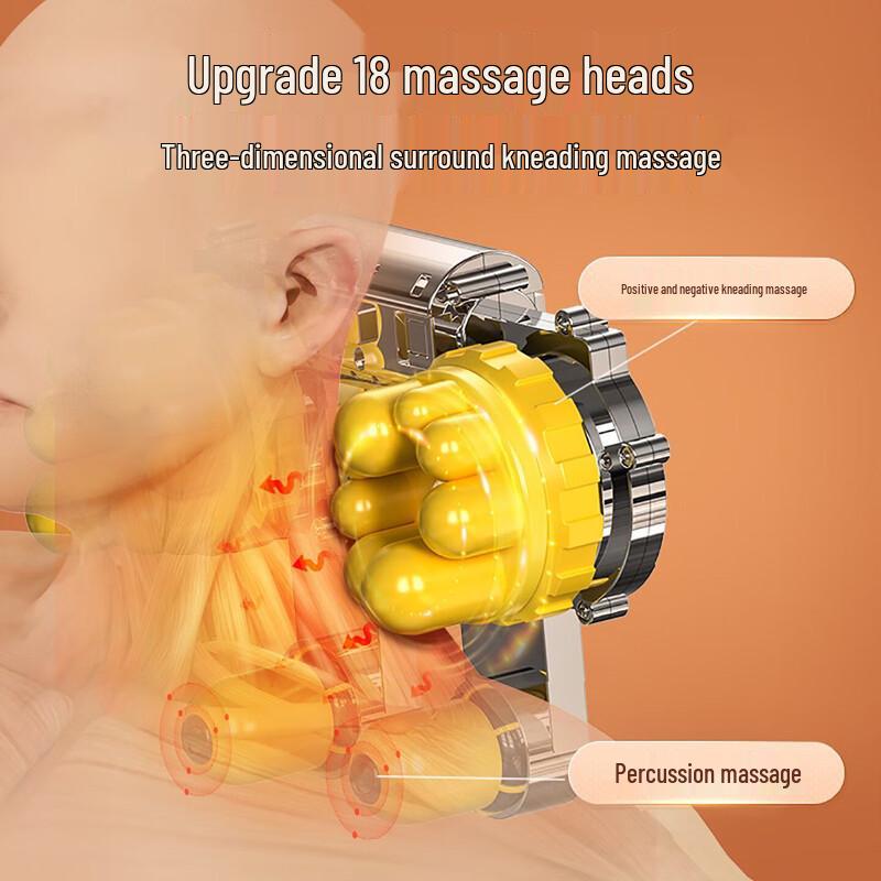 Chigo Back & Waist Kneading Massage Cushion with Heat CN Plug (adapter Included)
