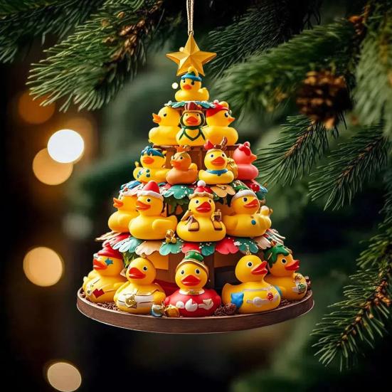 Christmas Pendant Duck Decor Holiday Party Favors Gift Festive Atmosphere Home Office Party Decorative Ornament