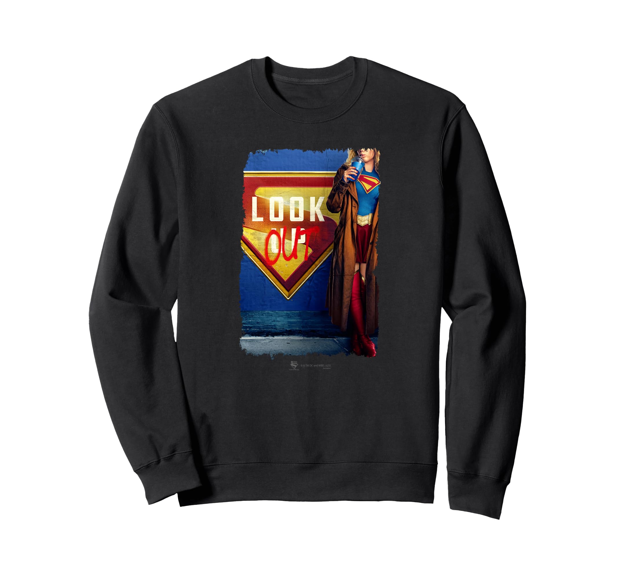 

SUPERGIRL/LOOK OUT sweatshirt from the movie Supergirl