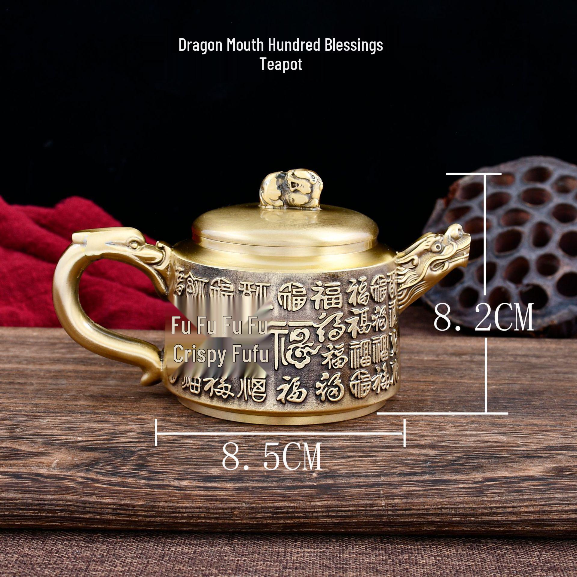 Brass Hundred Blessings Teapot Ornament