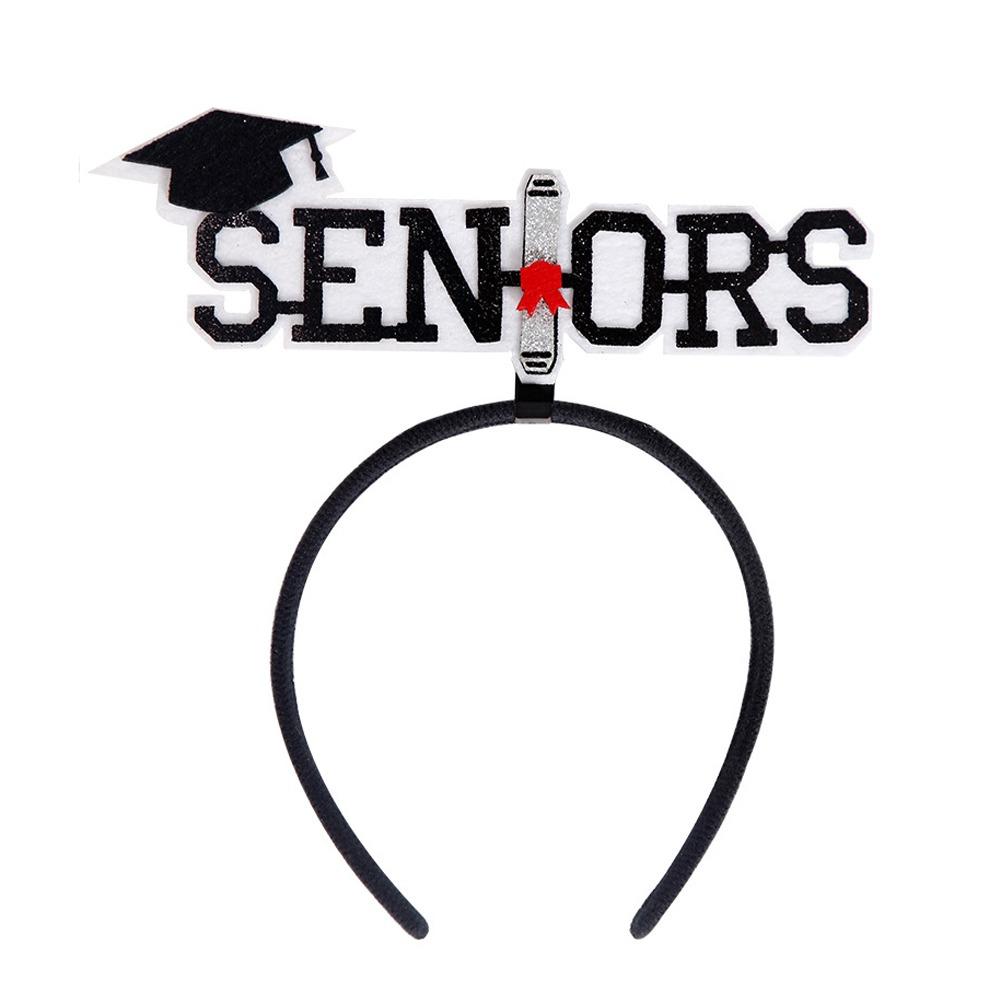 Celebrate Graduation Cap Headband Non-slip Graduation Hat Hairband  Elementary School