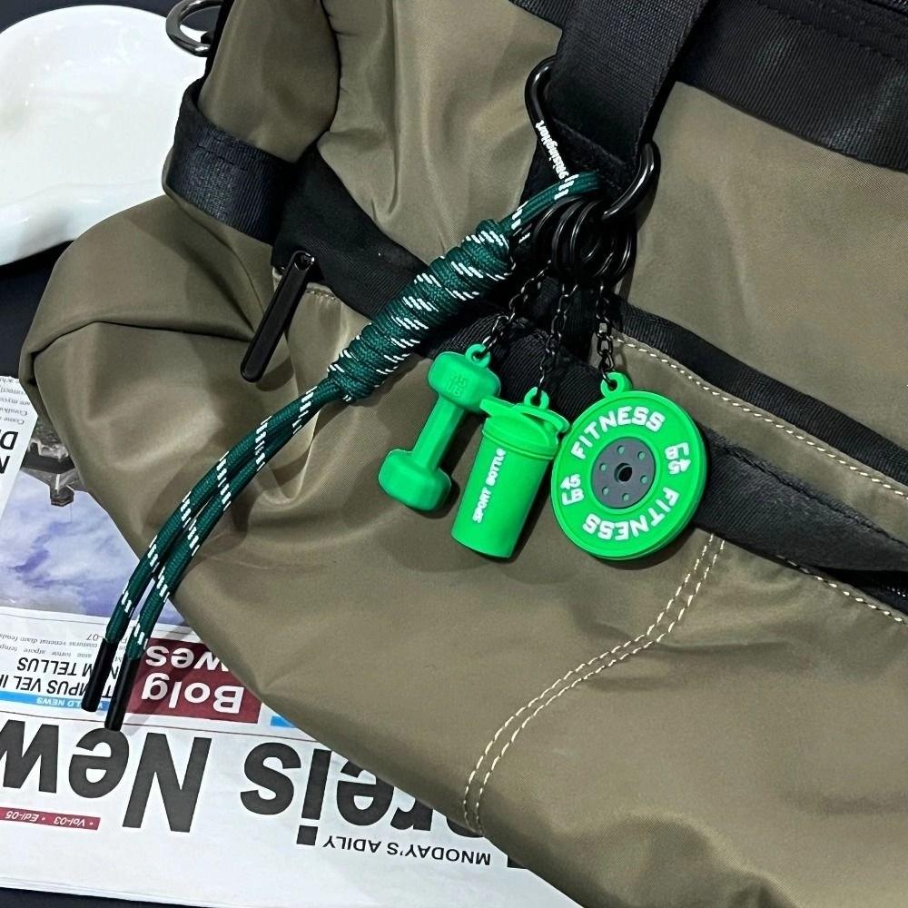 Kettlebells Barbell Plates Keychain Mini Fitness Series Pendant  Bodybuilder