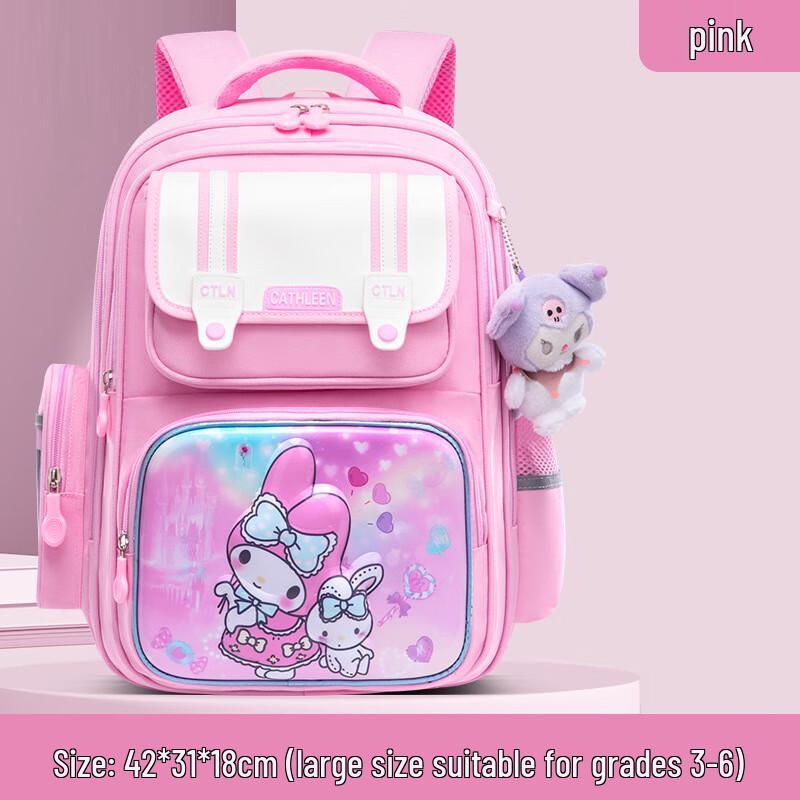 Cartoon 3D Load-Reducing Primary School Backpack