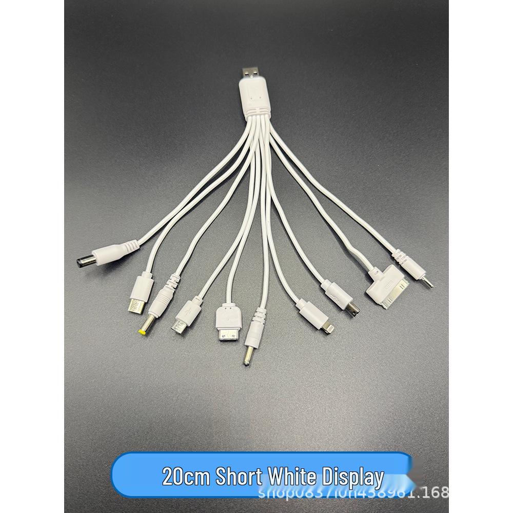 2A Eco-friendly 10-in-1 Multi-functional Charging Cable for Phones, Electronics, and Toys