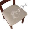 Spandex Jacquard Chair Cushion Cover Dining Room Upholstered Cushion Solid Chair Seat Cover Without Backrest Furniture Protector