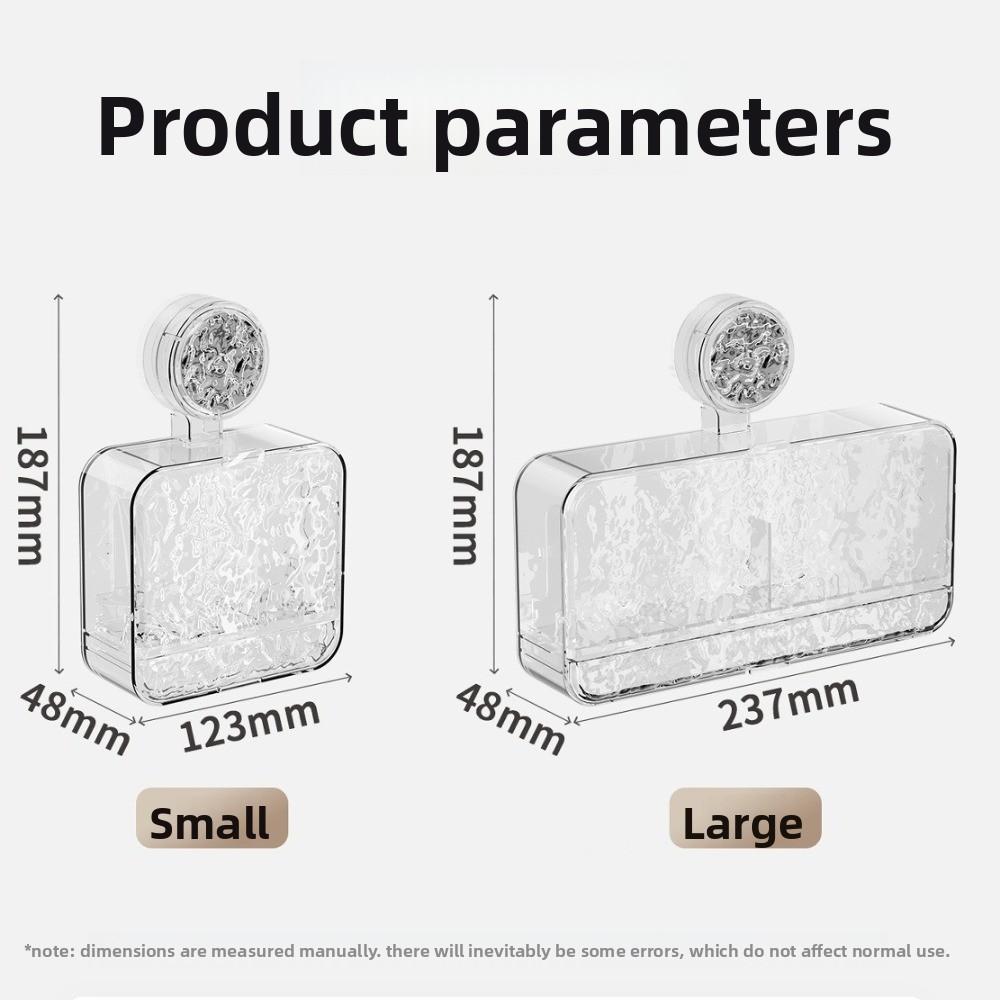 Wall Mounted Soap Dish Waterproof Toilet Drain Soap Box Light Luxury Soap Box  Bathroom Accessories