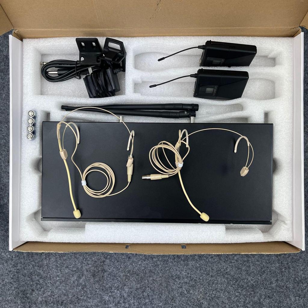 KTV U-band Infrared Dual Wireless Lavalier & Headset Microphone for Stage & Conference Use