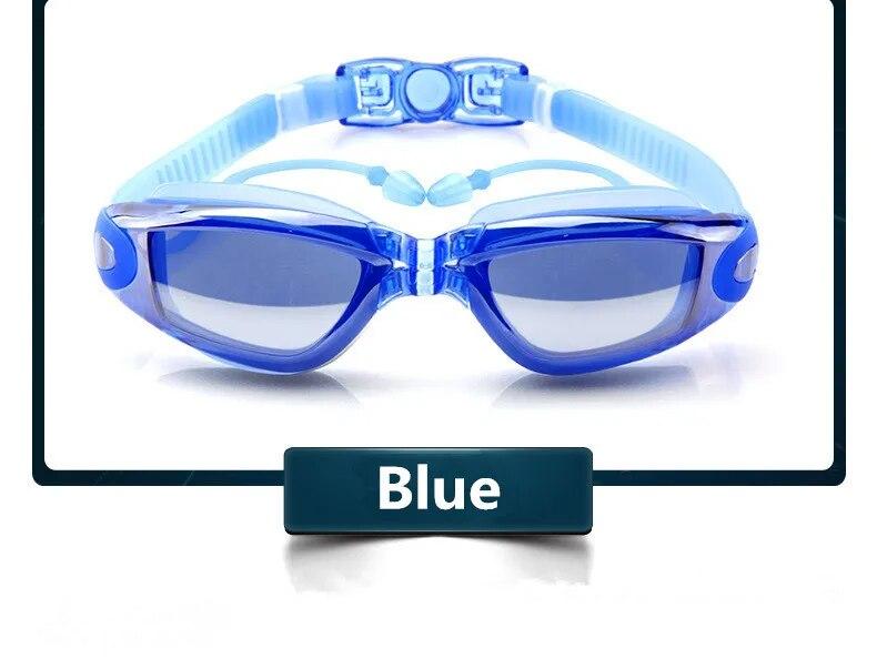 Professional Swimming Goggles Swim Glasses Electroplate Waterproof Professional Adult Anti-fog UV Protection Lens Men Women Adjustable Swim Glasses