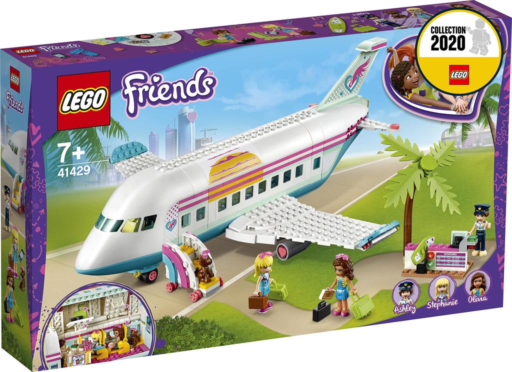 LEGO Friends Happy Plane Playset, Summer Vacation Toy for Ages 7 and Up, 41429