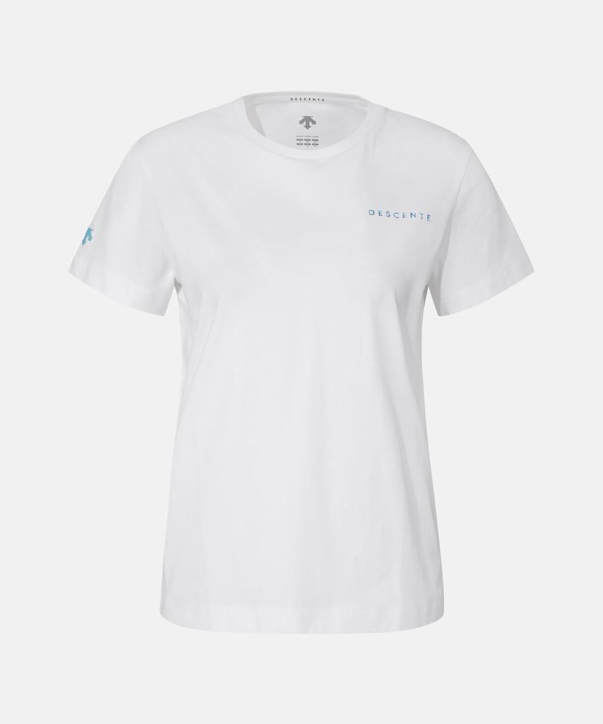 DESCENTE Women'S Graphic Cooling Short Sleeve T-Shirt White Sr122Pts31