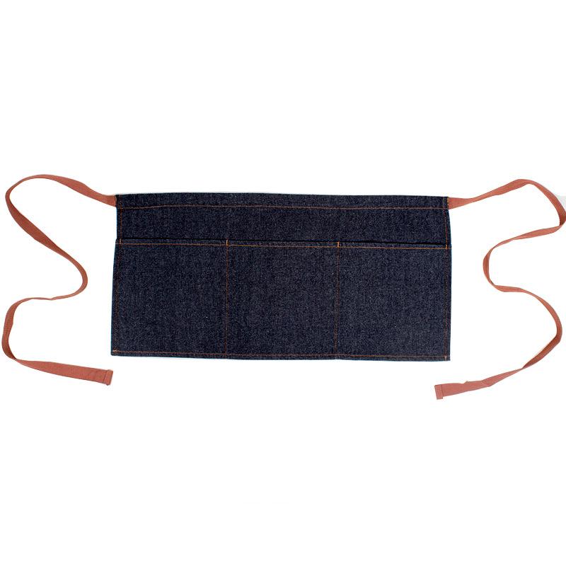 Denim Waist Apron with 3 Pockets for Men Women Unisex Chef Apron Stain & Oil Resistant Waitress Waiters Aprons for Kitchen BBQ