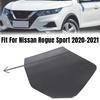 Front Bumper Tow Eye Bracket Hook Cover Cap For Nissan Rogue Sport     Tow Hook Cover Car Accessories Black 1pc