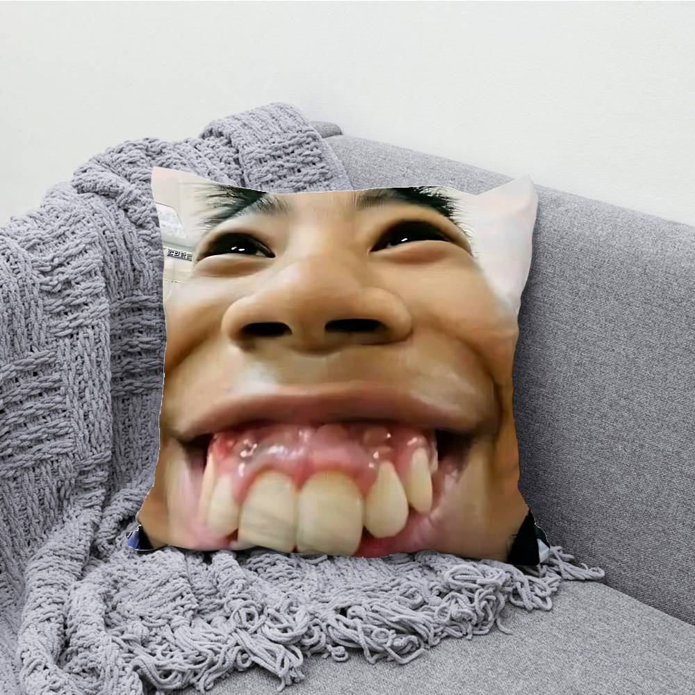Ful Man-memes Kuddfodral Tryck Polyesterfiber 40X40 cm Hem Soffa Slängkudde Överdrag Dekoration