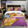 Sweet Fantasy Princess Bedding Set – Rapunzel & JasminePattern printing(1*Duvet Cover + 2*Pillowcase, Without Core),