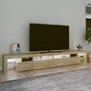 Vidaxl Szafka Pod Tv Z Oświetleniem Led, Dąb Sonoma, 260X36,5X40 Cm