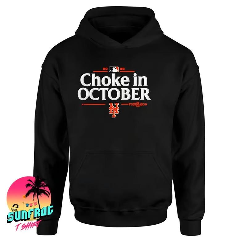 Mets 2025 Choke in October MLB Postseason shirt Unisex T-Shirt XXXXL