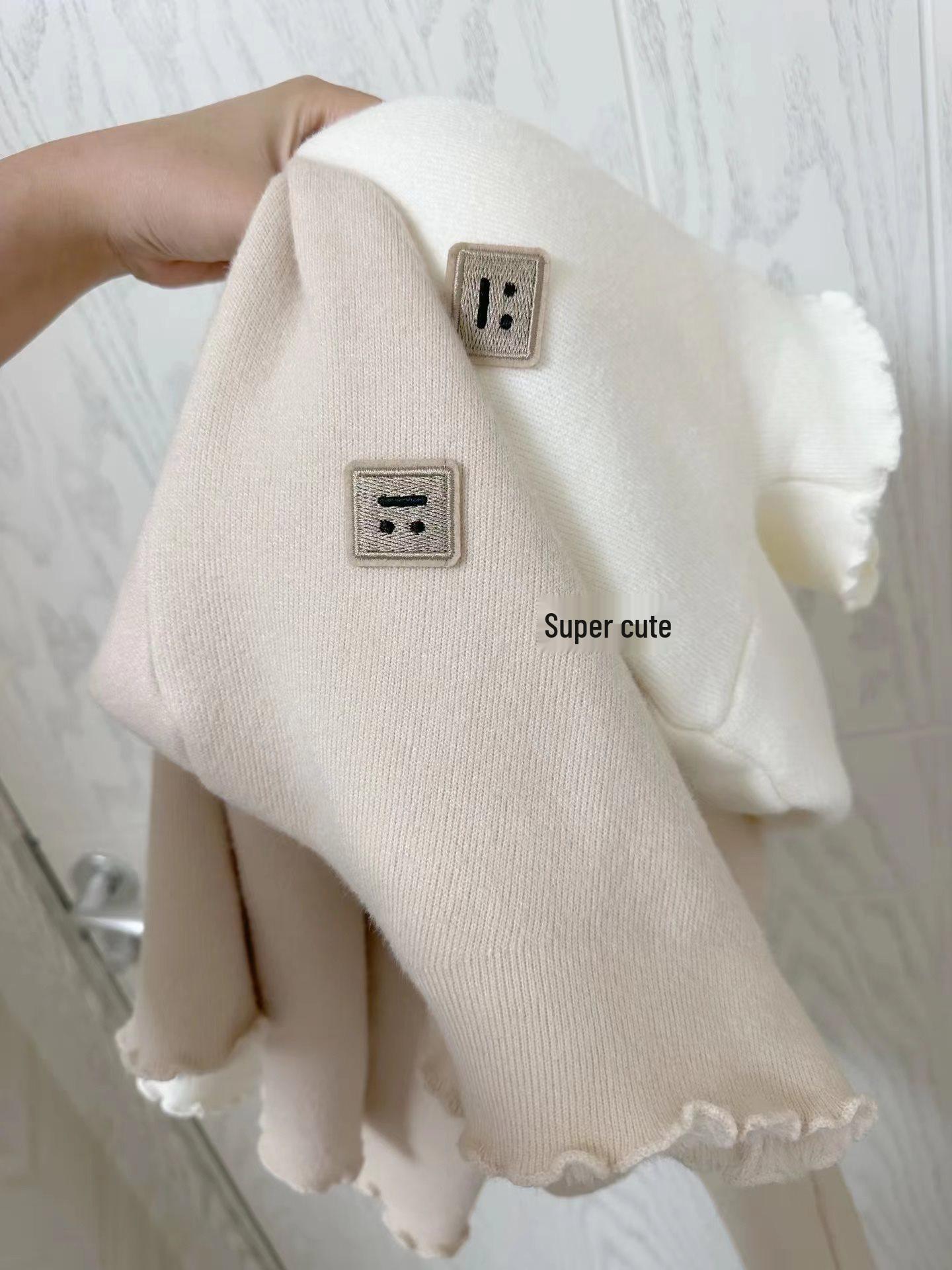 

Женский цельный плюшевый свитер: 2025 Осень/Зима Толстый Трикотажный Топ с Полувысоким Воротником L 105-115 jin абрикосовый