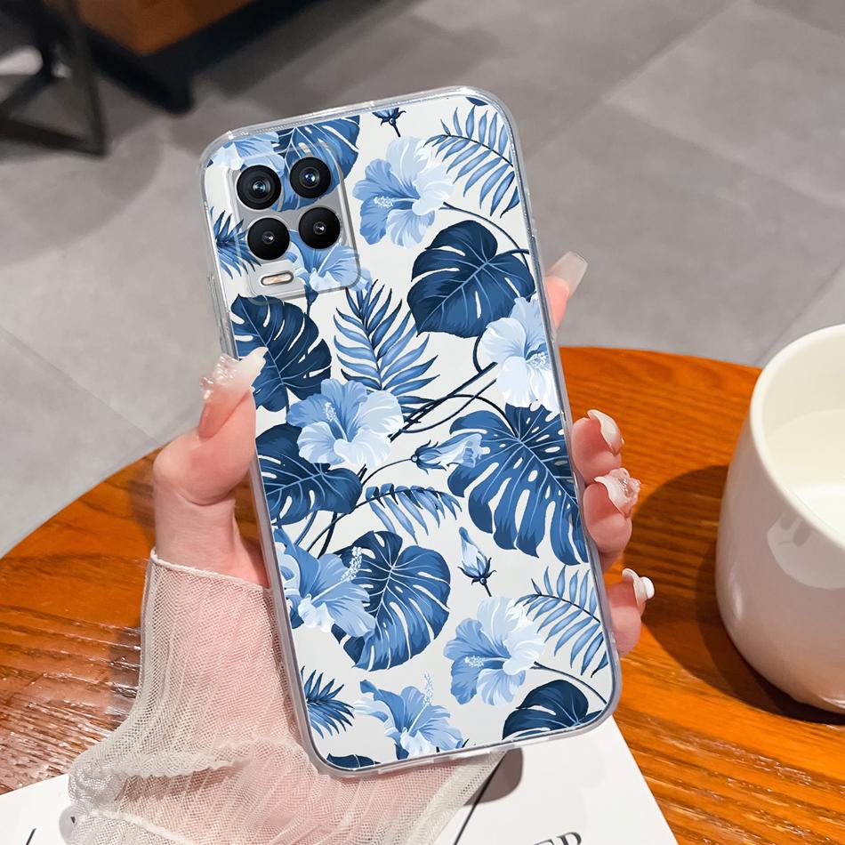 For Realme 8 Pro Case Lovely Cat Soft Transparent Phone Back Cover For Realme8 4G 5G Shockproof Comfortable TPU Silicone Bumper