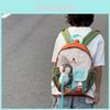 Reiserucksack für Kinder aus atmungsaktivem Nylonmaterial mit Farbblock-Design für den Kindergarten