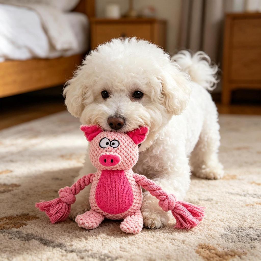 Dog Toys Aggressive Interactive Squeaky Calming Chewers Pet Toys for Puppy Cat Small Animals Indoor Outdoor Play Training