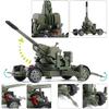 1/35 Pullback-Auto Flugabwehrkanone Flak Doppelläufer Mörser Raketenstart Militärlegierung Modell Kinderspielzeugauto Druckguss-Metallautos Spielzeug
