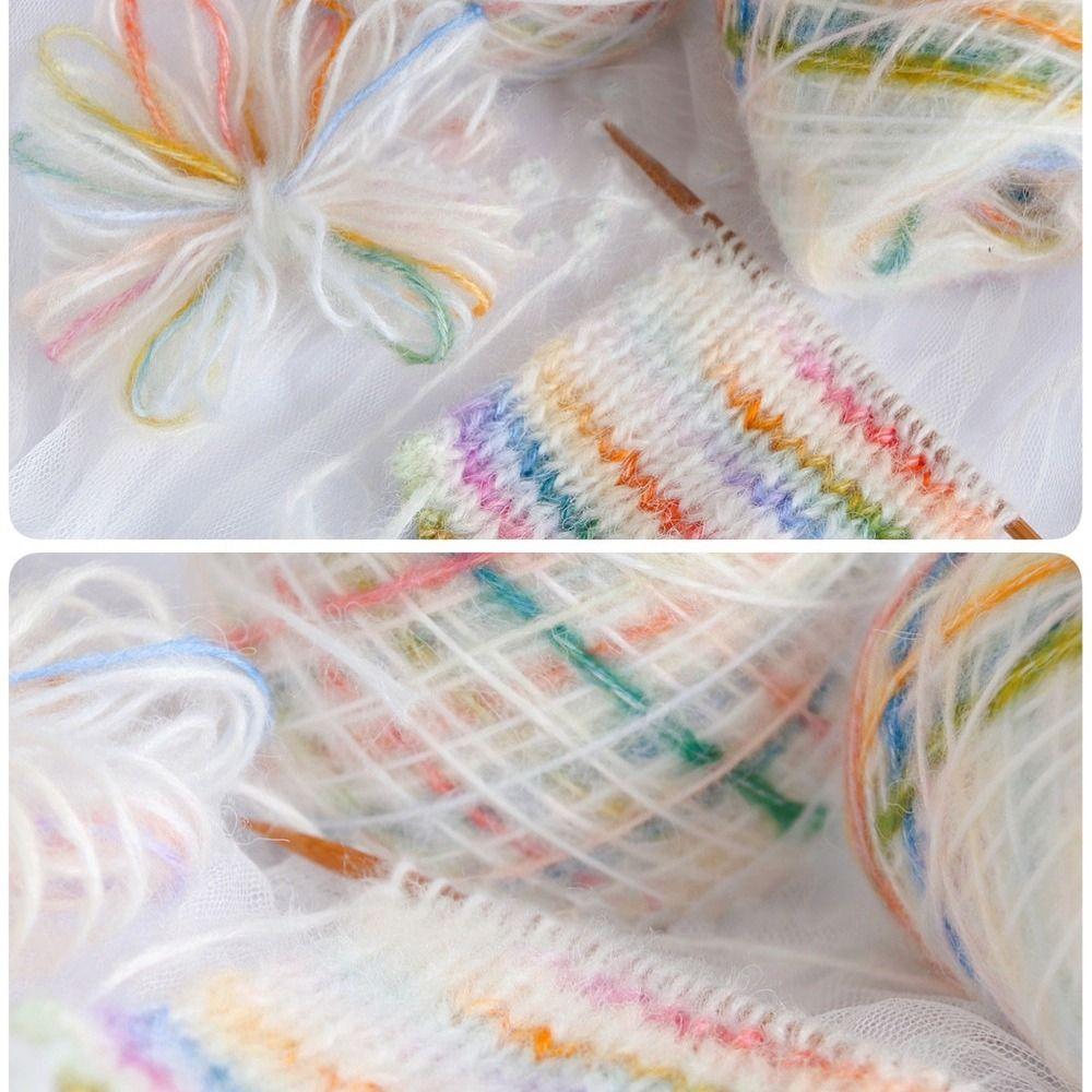 50g/roll Space Dyed Wool Yarn 150M Hand Knitted Yarn Colored Wool Yarn  For Sweaters and Scarves