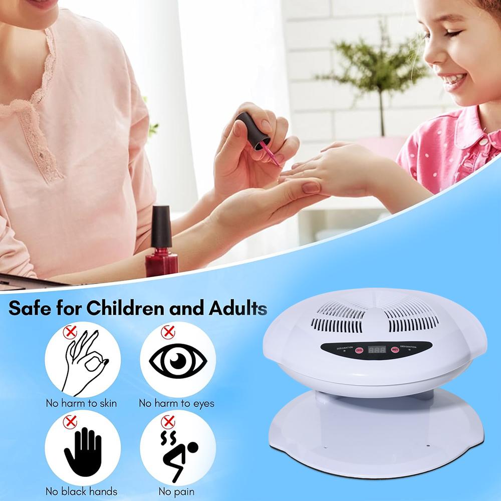 Nail Dryer Nail Art Air Dryer Hot And Cold Auto Induction Air Nail Polish Dryer 400W Air Nail Fan Blower Dryer Machine