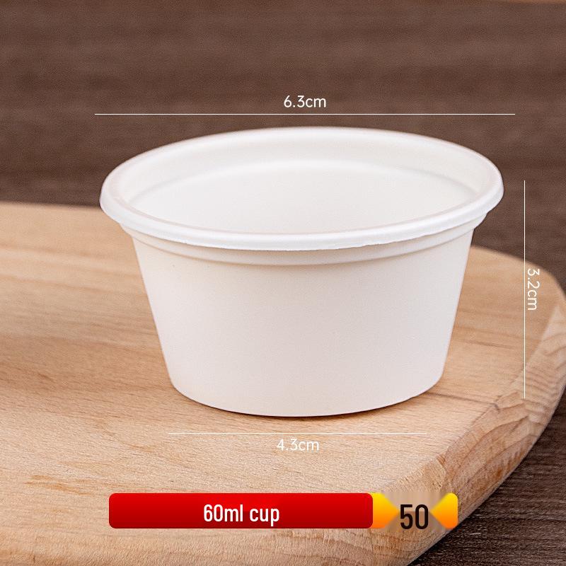 Cornstarch Disposable Sauce Containers Portion-Controlled Boxes for Takeaway Frozen Condiments Dipping Sauces and Sealed Small Ingredients 840₽