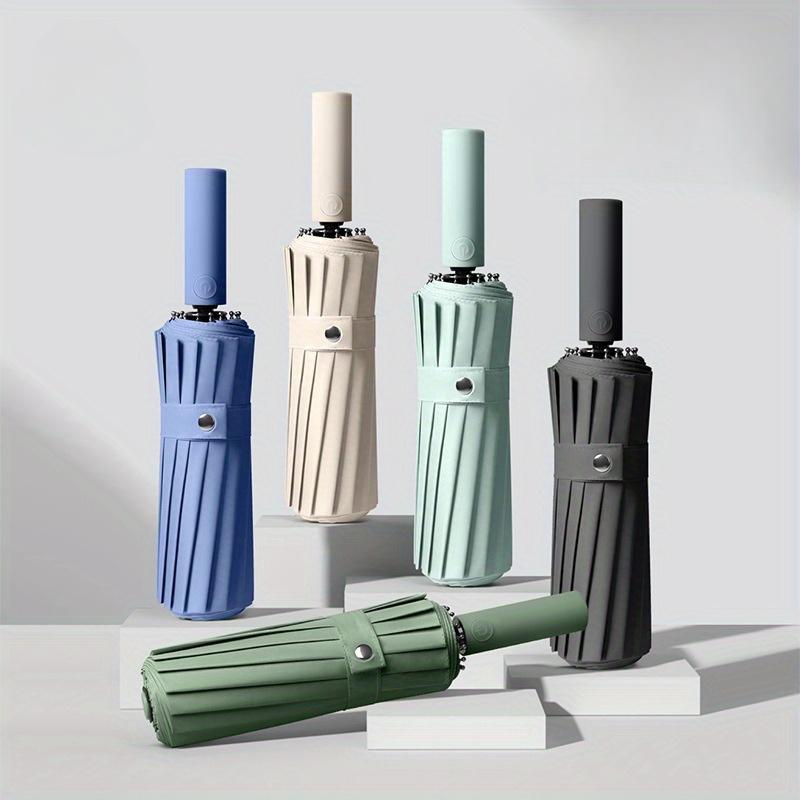 16K Dubbla Ribbor Stort Paraply Män Kvinnor Vindtätt Kompakt Automatiskt Paraply 10K Affärs Lyx Sol Regn Paraply Res