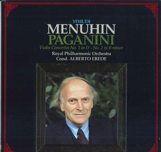 

LP Record YEHUDI MENUHIN ALBERTO EREDE ROYA Paganini Violin Concerto No1 In D GIM06 FABBRI EDITORI 1981 Italy Classical Used