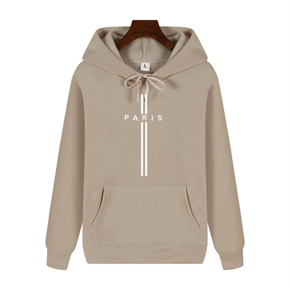 Simple Personality Printed Autumn and Winter Comfort Plus Cashmere Men's High Quality Casual Fashion Warm Street Hoodie